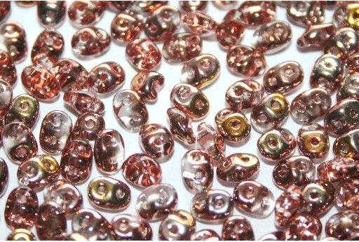 Superduo Beads Rosaline Capri Gold 5x2,5mm - 10gr