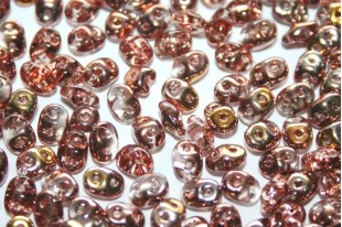 Superduo Beads Rosaline Capri Gold 5x2,5mm - 10gr