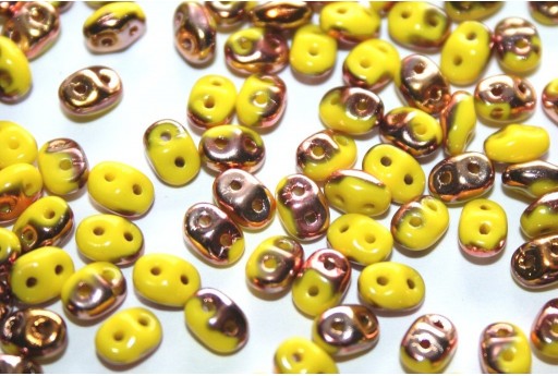 Perline Superduo Lemon Capri Gold 5x2,5mm - 10gr