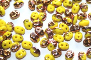 Superduo Beads Lemon Capri Gold 5x2,5mm - 10gr