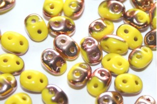 Perline Superduo Lemon Capri Gold 5x2,5mm - 10gr