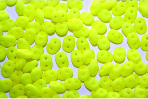 Perline Superduo Neon Yellow 5x2,5mm - 10gr