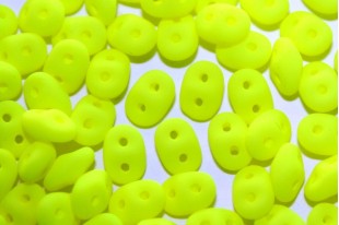 Superduo Beads Neon Yellow 5x2,5mm - 10gr