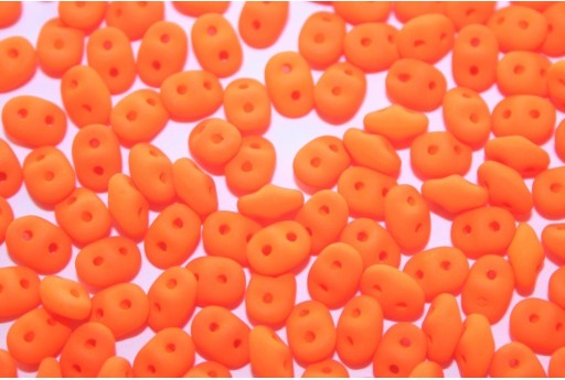 Superduo Beads Neon Orange 5x2,5mm - 10gr