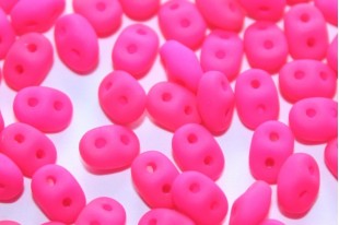 Superduo Beads Neon Pink 5x2,5mm - 10gr