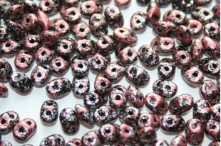 Superduo Beads Tweedy Red 5x2,5mm - 10gr