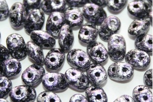 Superduo Beads Tweedy Violet 5x2,5mm - 10gr