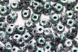 Superduo Beads Tweedy Green 5x2,5mm - 10gr