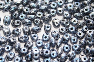 Superduo Beads Tweedy Blue 5x2,5mm - 10gr