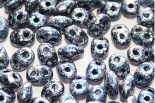 Superduo Beads Tweedy Blue 5x2,5mm - 10gr