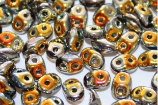 Superduo Beads Full Marea Jet 5x2,5mm - 10gr