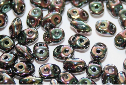 Superduo Beads Jet Apricot Full 5x2,5mm - 10gr 2
