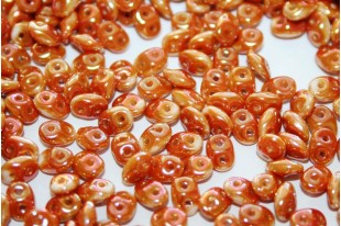 Superduo Beads White Apricot 5x2,5mm - 10gr
