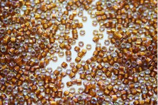 Miyuki Delica Beads Glazes Dark Saffron AB 11/0 - Pack 50gr