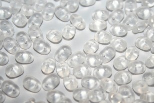 Superduo Beads Matte Crystal 5x2,5mm - 10gr