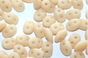 Superduo Beads Matte Ivory 5x2,5mm - 10gr