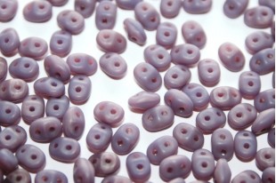 Superduo Beads Matte Opal Violet 5x2,5mm - 10gr