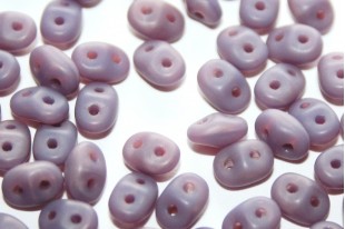 Perline Superduo Matte Opal Violet 5x2,5mm - 10gr