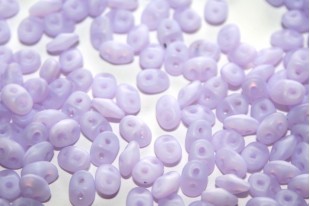 Superduo Beads Matte Opal Dark Violet 5x2,5mm - 10gr