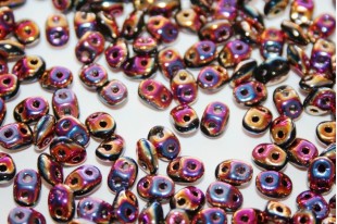 Superduo Beads Full Sliperit Jet 5x2,5mm - 10gr