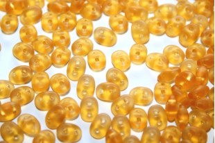 Superduo Beads Matte Topaz 5x2,5mm - 10gr