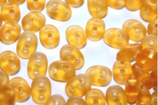 Superduo Beads Matte Topaz 5x2,5mm - 10gr