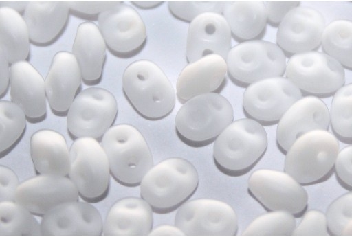 Superduo Beads Opaque White Matte 5x2,5mm - 10gr 2