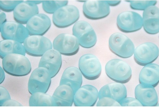 Perline Superduo Matte Milky Aquamarine 5x2,5mm - 10gr 2
