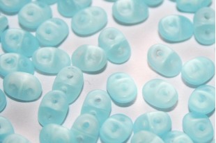 Perline Superduo Matte Milky Aquamarine 5x2,5mm - 10gr