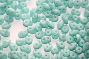 Perline Superduo Matte Milky Seafoam 5x2,5mm - 10gr