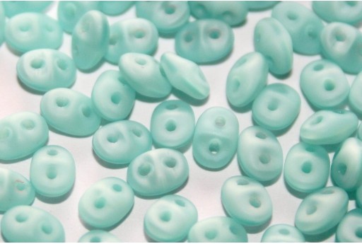 Superduo Beads Matte Milky Seafoam 5x2,5mm - 10gr 2