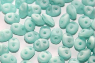 Superduo Beads Matte Milky Seafoam 5x2,5mm - 10gr