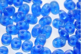 Superduo Beads Matte-Sapphire 5x2,5mm - 10gr