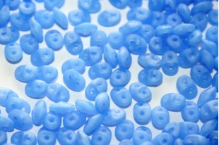 Superduo Beads Matte Opal Sapphire 5x2,5mm - 10gr