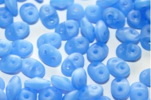 Superduo Beads Matte Opal Sapphire 5x2,5mm - 10gr