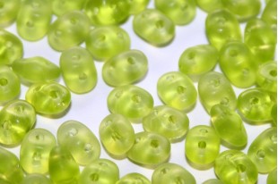 Superduo Beads Matte-Olivine 5x2,5mm - 10gr