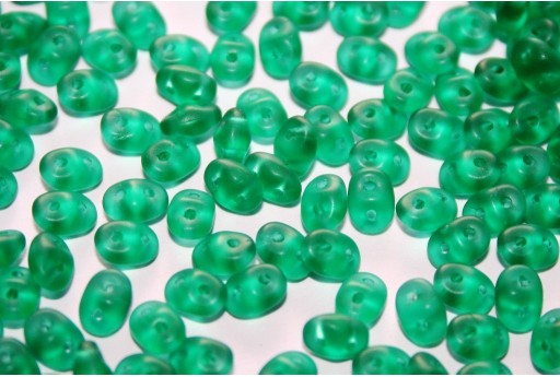 Perline Superduo Matte-Emerald 5x2,5mm - 10gr
