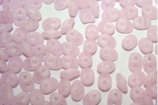 Superduo Beads Matte-Opal Ligh Pink 5x2,5mm - 10gr