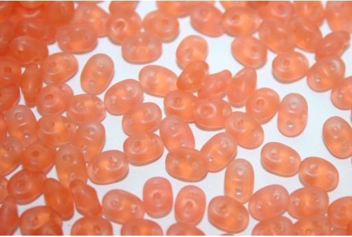 Superduo Beads Matte-Opal Pink 5x2,5mm - 10gr