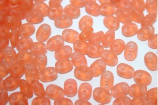 Perline Superduo Matte-Opal Pink 5x2,5mm - 10gr