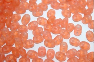 Superduo Beads Matte-Opal Pink 5x2,5mm - 10gr