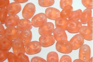 Perline Superduo Matte-Opal Pink 5x2,5mm - 10gr