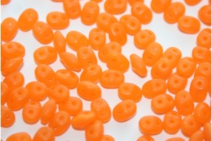 Perline Superduo Matte-Opal Light Orange 5x2,5mm - 10gr