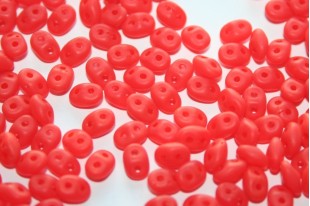 Superduo Beads Matte-Opal Orange 5x2,5mm - 10gr