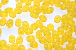Superduo Beads Matte-Lemon 5x2,5mm - 10gr