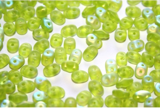 Perline Superduo Matte Olivine AB 5x2,5mm - 10gr