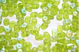 Perline Superduo Matte Olivine AB 5x2,5mm - 10gr