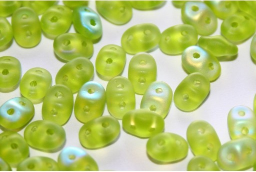 Superduo Beads Matte Olivine AB 5x2,5mm - 10gr 2