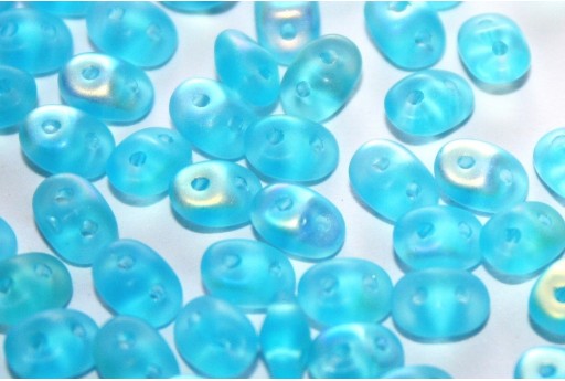 Superduo Beads Matte Aquamarine AB 5x2,5mm - 10gr 2