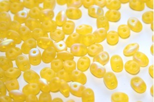 Superduo Beads Matte Jonquil AB 5x2,5mm - 10gr